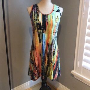 Colorful flowing dress